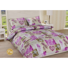 Постельное белье Ранфорс Органик Р 379 Leleka-Textile полуторный цветной