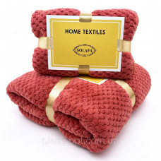 Комплект полотенец Home Textiles (бамбук) кораловый