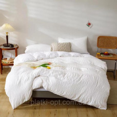 Постельное белье евро Colorful Home белое (сатин)