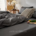 Постельное белье евро Colorful Home темно-серое (сатин)