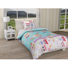 Постельное белье Ранфорс подросток Р 567 Leleka-Textile полуторный цветной
